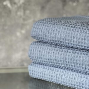 ręcznik kąpielowy „wafel” (niebieski)