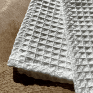 Ręcznik do twarzy Wafel – śmietankowy
