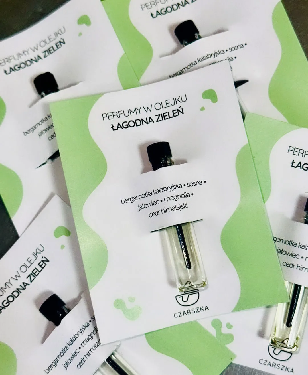 czarszka perfumy w olejku łagodna zieleń próbka