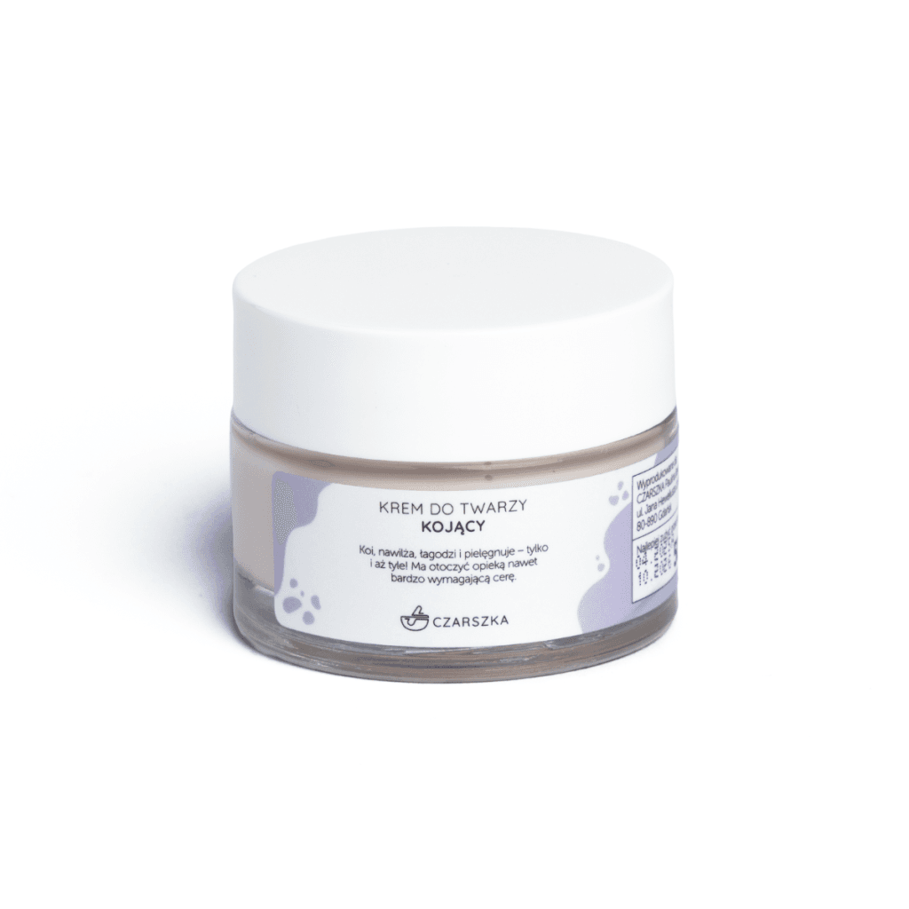 kojący krem do twarzy czarszka