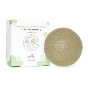 Gąbka Konjac z zieloną herbatą
