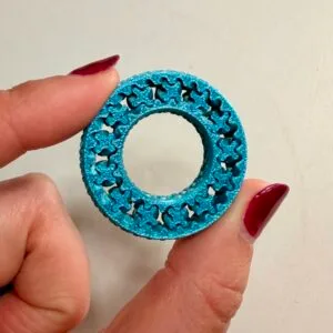 PROTOTYP: pierścionek sensoryczny mały turkusowy